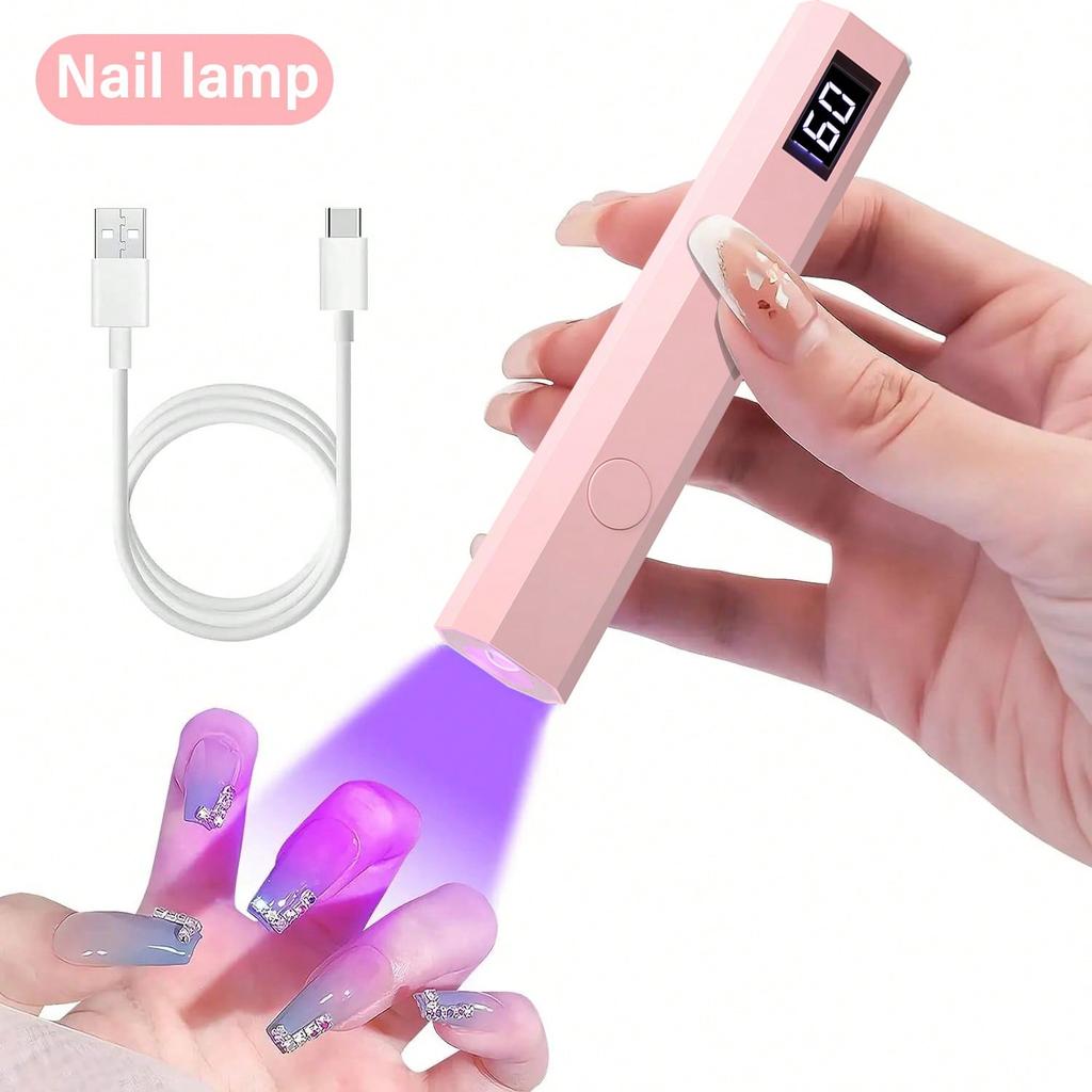 Portable Nail Dryer USB Mini Nail Dryer Lamp, UV LED Nail Lamp, Suitable For Curing All Nail Gels, Applicable For Home Nail Salon
