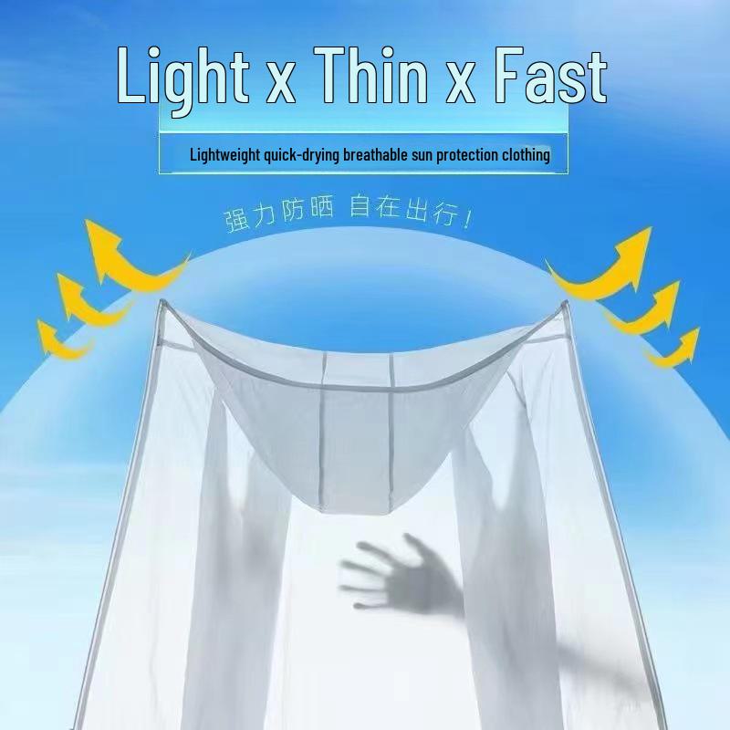 Men's Summer Ice Silk Sun Protection Jacket - Lightweight, Stylish, Outdoor Hooded Raincoat