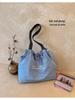 2026 Casual Large Capacity Canvas Drawstring Shopping Bag for Students