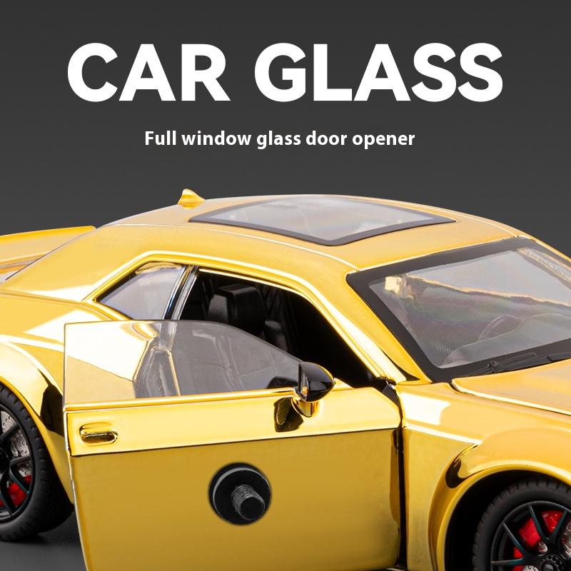 1/24 Dodge Hellcat Electroplating Version Car Model Alloy Die Cast Sports Car Toy Adult Collectible Ornaments Boy Birthday Gift