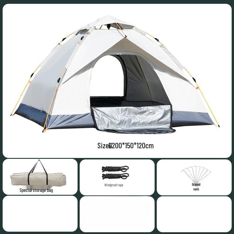 Tenda da campeggio automatica pop-up impermeabile: Attrezzatura Pieghevole Portatile per Uso Esterno/Interno