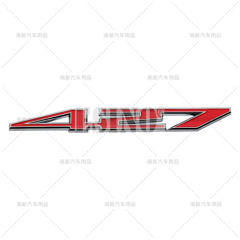 New 3D 427 Metal Alloy Adhesive Adhesive Emblem Rear Trunk Badge Front Fender Sticker Decal For  Camaro Cruze
