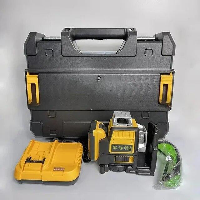 

Многофункциональные 12 В сильные световые лазерные уровни с тонкой линией, вращающийся на 360 ° высокоточный лазерный уровень с зеленой линией, автоматический нивелирующий лазерный уровень коричневый