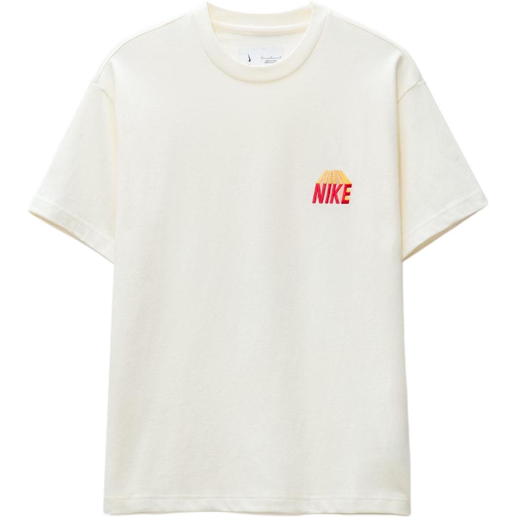 New Nike T Shirts Unisex White FB2759-133