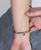 Ourpierre Silver Donut Bracelet Black