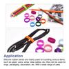 5pcs 1Inch Silicone Rubber Bands Rings Elastic Bands Non-slip Cable Ties for Wrapping Paper Cord Wraps Bundle Bag