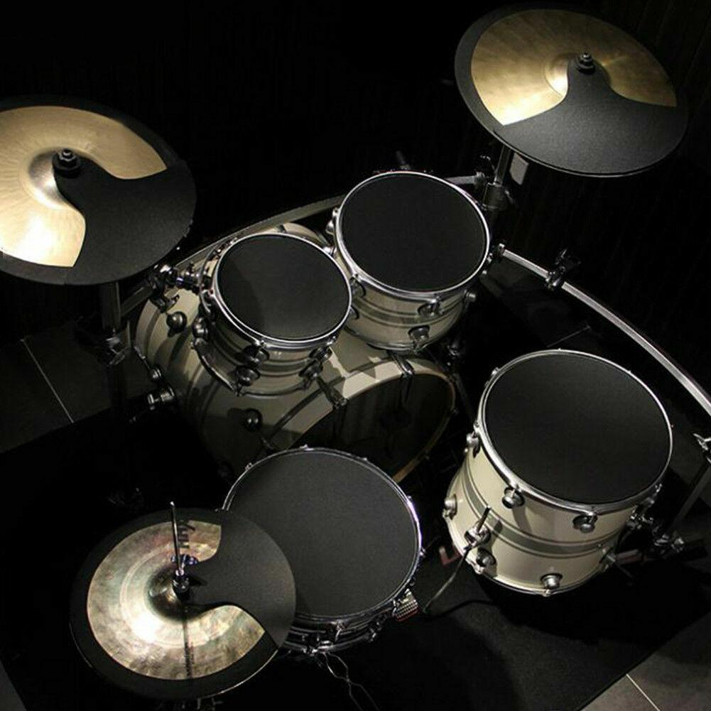 14pcs Drum Mute Pads Silencers Drumming Practice Rubber Foam Pad Cymbal Mute Pad Drum Mute Pad Set Of 14