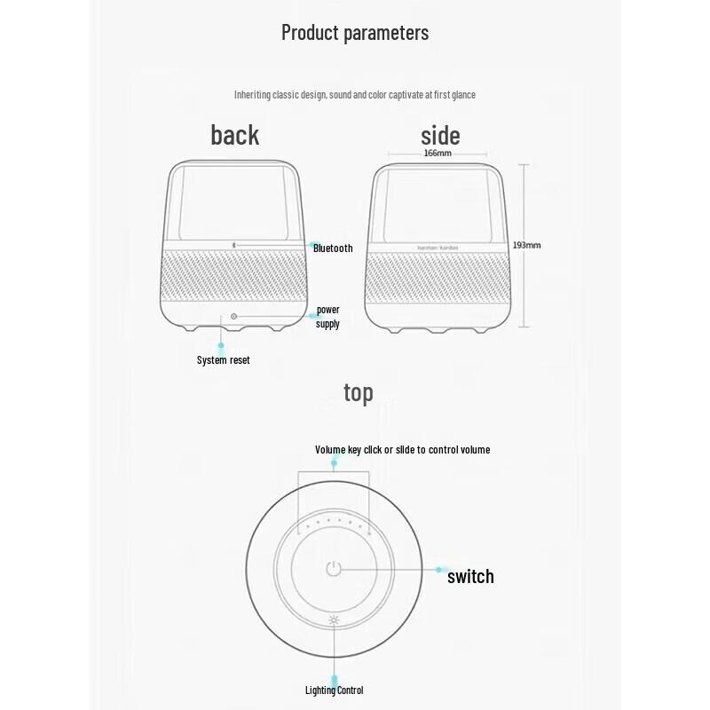 Harman Kardon Aura Studio 4 Bluetooth Speaker CN plug (adapter included)