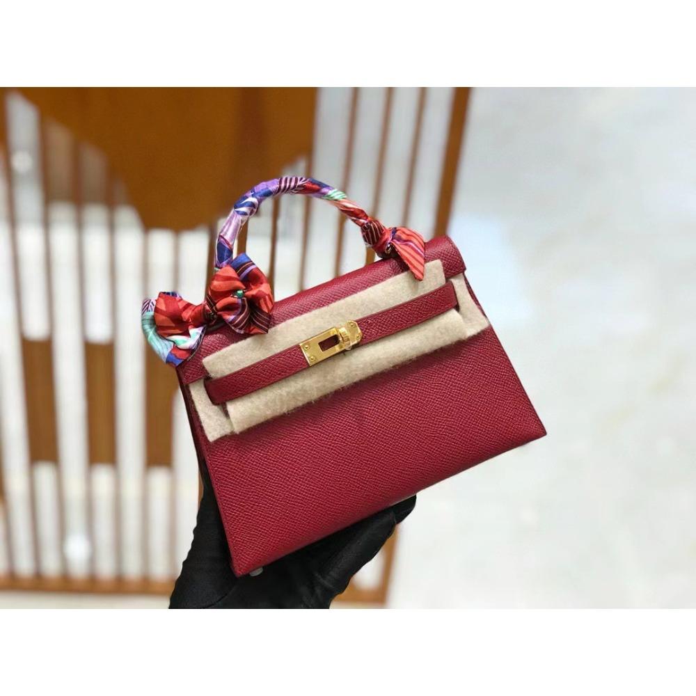 Euli Corrente de Corda Portátil de Segunda Geração Fivela Folha Única Cinco-Ouro Estilo Mini Transversal Design de Fivela de Bloqueio de Bolsa Feminina