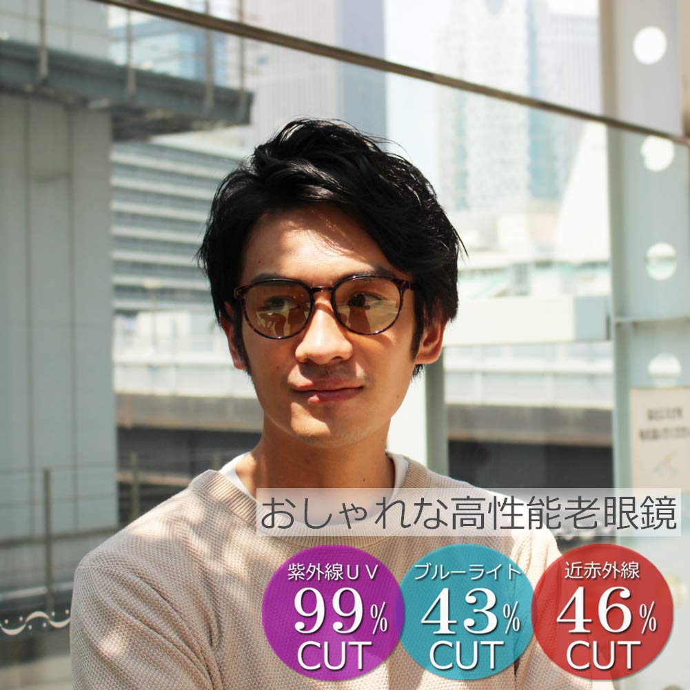 [Eight Tokyo] Reading Glasses, Blue Light Blocking, Stylish, Unisex, Cute, 2.0, UV Cut, Senior Glasses, Reading Glasses [Sabae Manufacturer Design] To