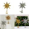 Star Tree Topper With Led Sparkles And Iron Construction For Christmas Festivities