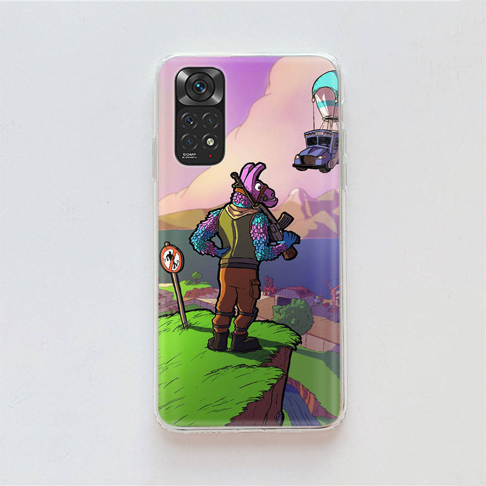 RT91 Fortnite Play Case for Samsung A04 A14 A23 A34 A54 M23 M33 M52 M53 Realme 10 9 C30S C35 C55 VIVO Y02S Y21 Y33S Y51 X80 Pro Clear Cover