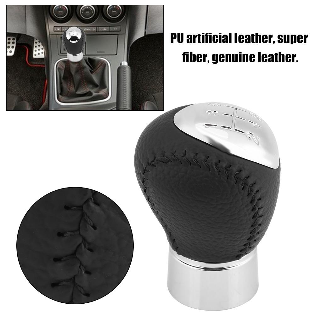 Car Gr , 5 Speed Artificial Lth Gr Knob Replacement for 323 323F BJ 1998 To 2004