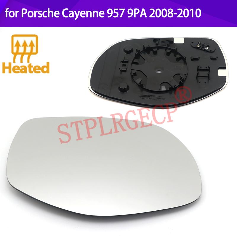 Stplrgecp Passenger Driver Left or Right Door Side Heated Wing Mirror Glass Lens for Porsche Cayenne 957 9PA Facelift 2008-2010