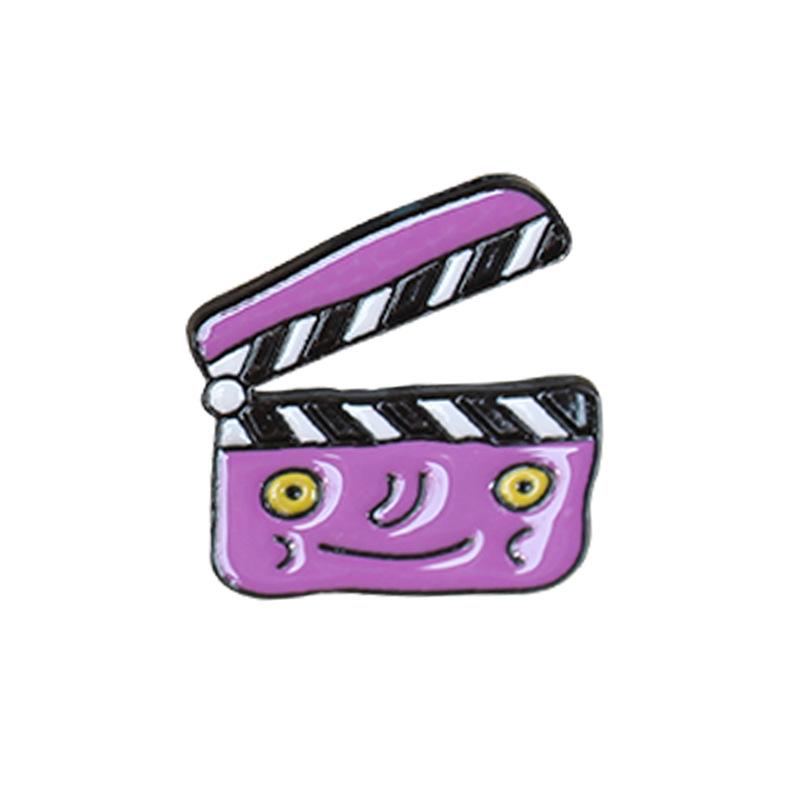 Retro Cassette Tape & Movie Clapboard Badge Ornaments