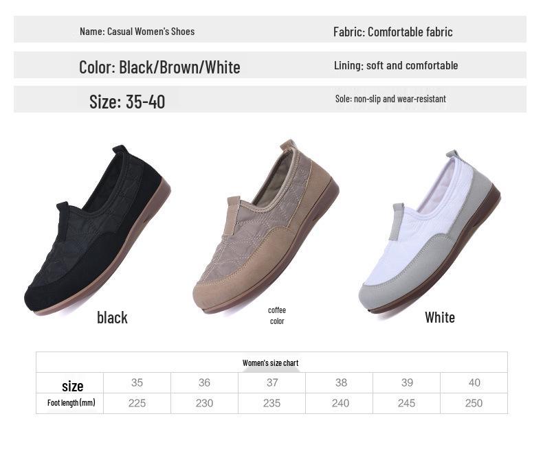 Mocasines Casuales para Mujer - Suela Blanda, Sin Cordones, Ligeros, Transpirables y Cómodos para Primavera y Otoño.