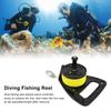 Scubas Ratchets Dives Reel with Handle Stop Switches High Visibility Retractable Line Diving Reel Finger Spool Easy Use