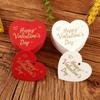 100pcs Valentine's Day Hang Tags with Hot Foil Stamping Heart-Shaped Cards Valentine's Day Gift Packaging Labels and Hang Tags