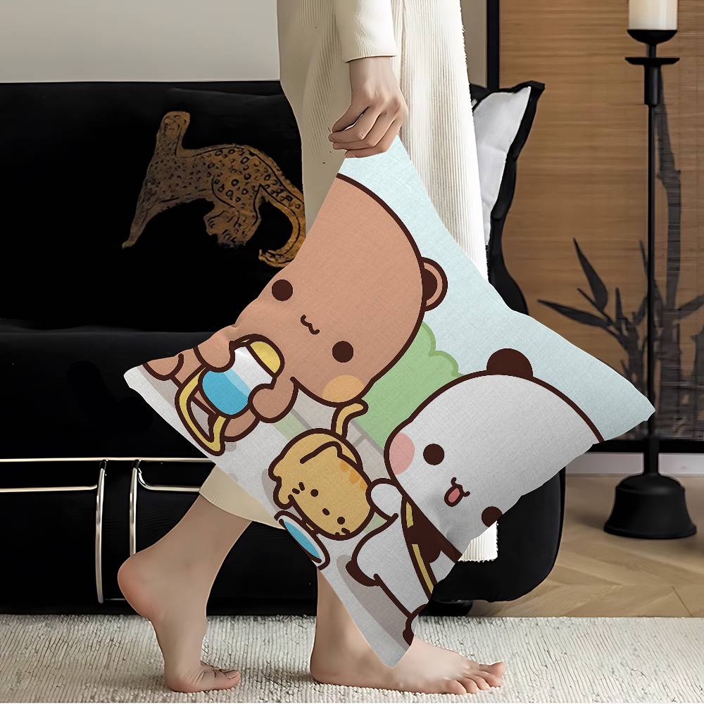 Cartoon B-Bubu And D-Dudu Cute Personalized Picture Text Home Decorative Pillows Household Gifts 45x45cm