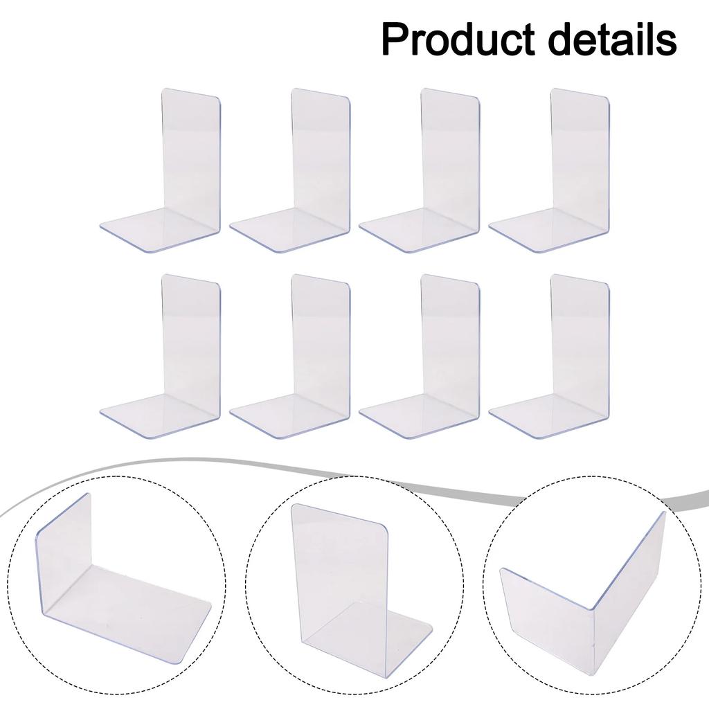 Klare Organizer Acryl Buchstützen Dokumentenordnung Minimalistisches Design Multifunktionale Nutzung Stabilitätsgarantie