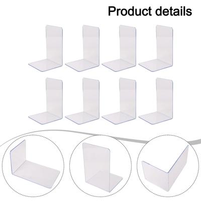 Klare Organizer Acryl Buchstützen Dokumentenordnung Minimalistisches Design Multifunktionale Nutzung Stabilitätsgarantie