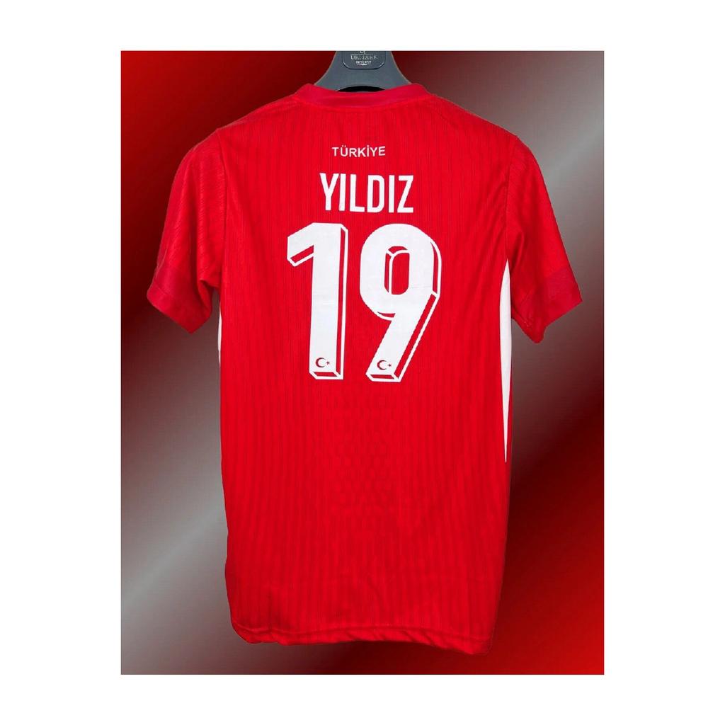 Turkey Euro 2024 Kenan Yildiz Red Adult Jersey (rejection)