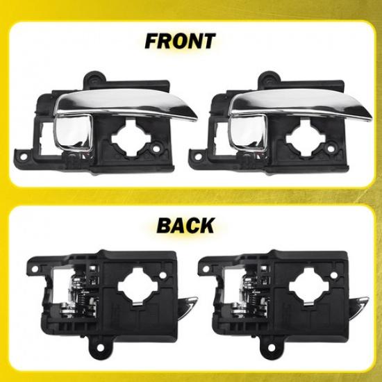 Inner 2X Handle Door For Hyundai 2007-2010 Rear Front Side Elantra RIGHT Chrome