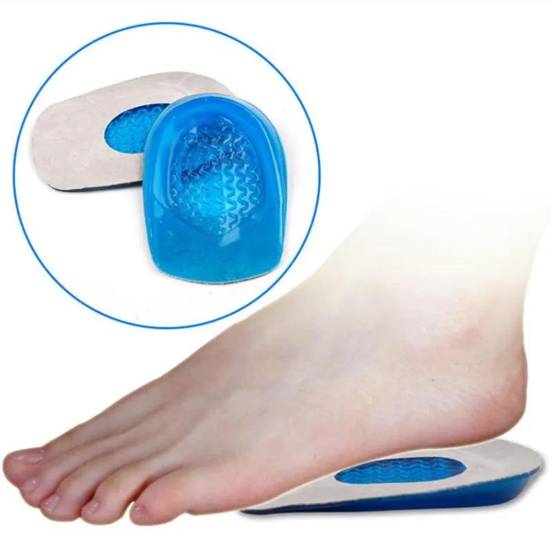 New Silicone Gel Orthopedic Insoles Back Pad Heel Cup for Calcaneal Pain Health Feet Care Support Spur Feet Cushion Pads
