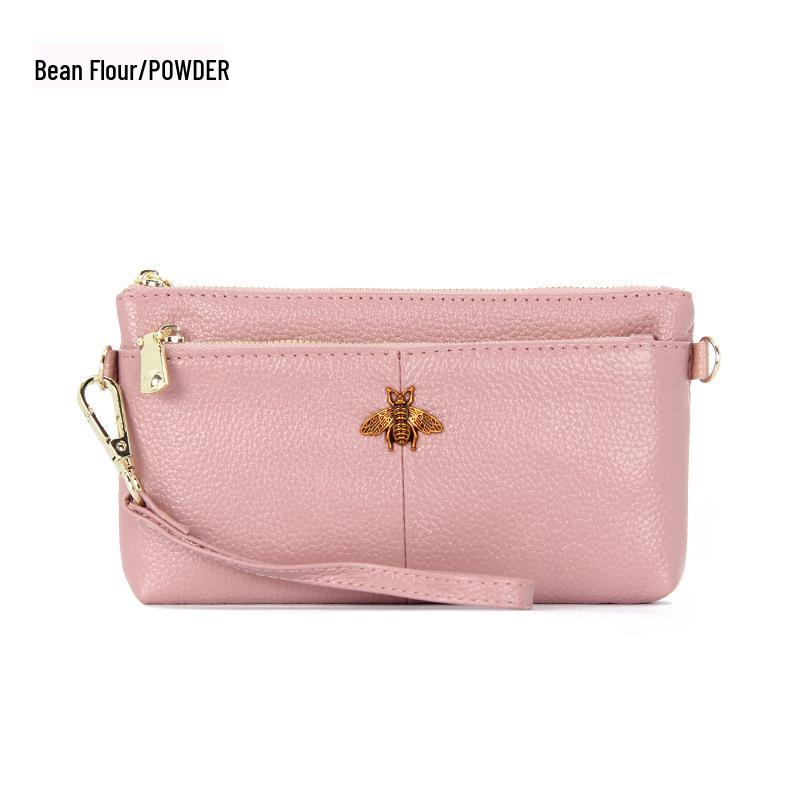 Women's Retro Cowhide Clutch Wallet - European & American Style, Genuine Leather Wristlet Phone Bag