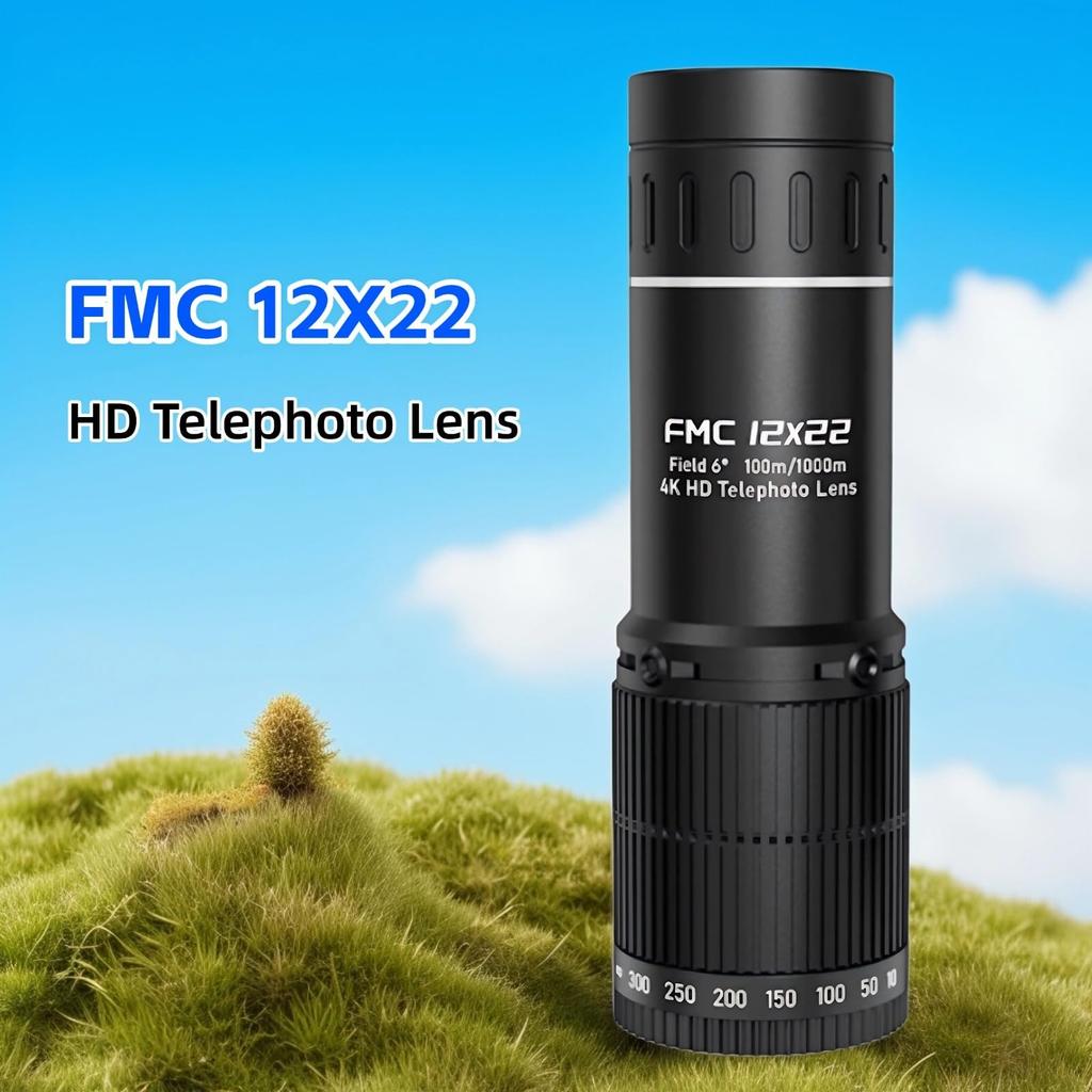 Low-Light Night Binocular For Adults, 12x22 Monocular With , Compact Binocular,and Stabilized Outdoor Rangefinder Binocular