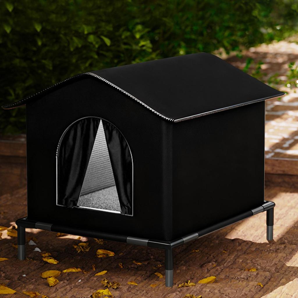 Waterproof Insulated Nest Outdoor Cat House with Elevated Base for Winter warm puppy Kitten Chicken Animal Outside patio