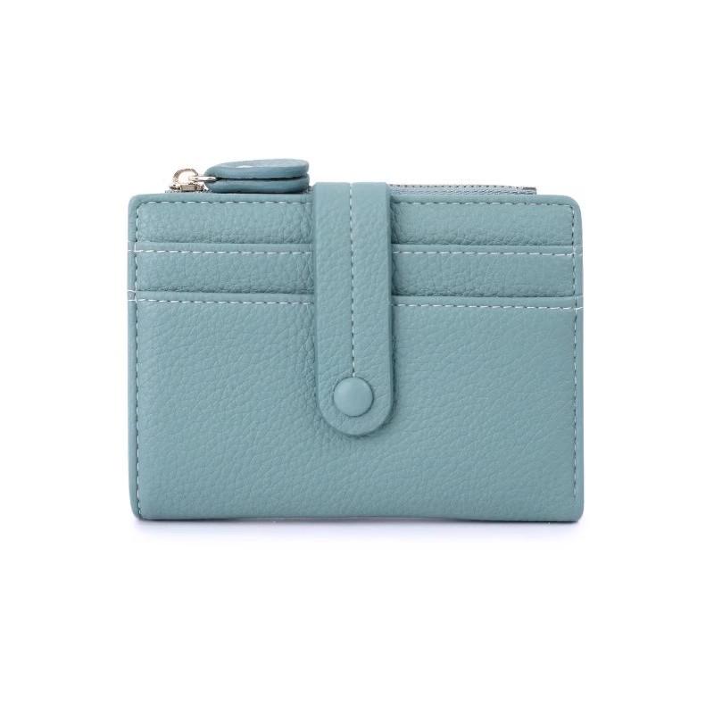 2025 Women's Compact Leather Bifold Wallet: RFID-Blocking, Zippered, Exquisite PU Coin Purse