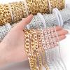 5 Yards/Roll Aluminum Chain Gold Silver Color O-Shaped Twist Cross Metal Chain For Jewelry Making DIY Necklace Bracelet Supplies