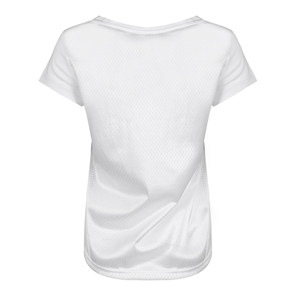 Adidas Série Neo Basic T-shirt décontracté à manches courtes et col rond avec motif lettre pour femme Blanc CD6649