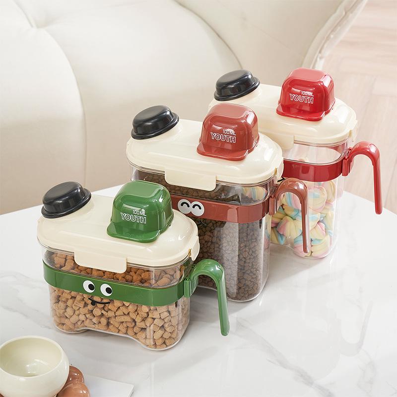 Pet Food Airtight Storage Container - Moisture-Proof Bucket for Cat and Dog Food