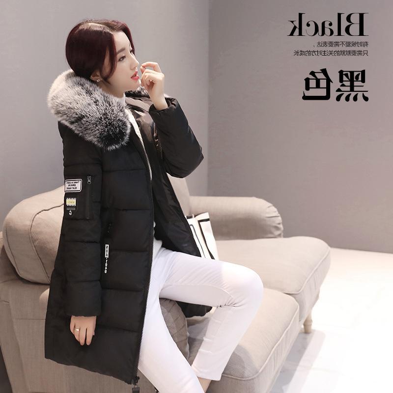 Padded clothes women's coat new winter slim down padded clothes women's medium and long thickened padded jacket women