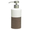 Soap Dispenser - SEALSKIN - Doppio - Brown - Porcelain - Chic Elegance