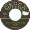 7inch Record SUSAN HUNTER - Was That The Right Thing To Do 929512 Decca 1955 US Pop Used