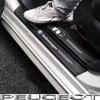 Auto Door Sill Carbon Fiber Car Sticker Protector Strip Waterproof Protect Film For VW GTI Polo Golf GTI Passat Tiguan Hub Cap