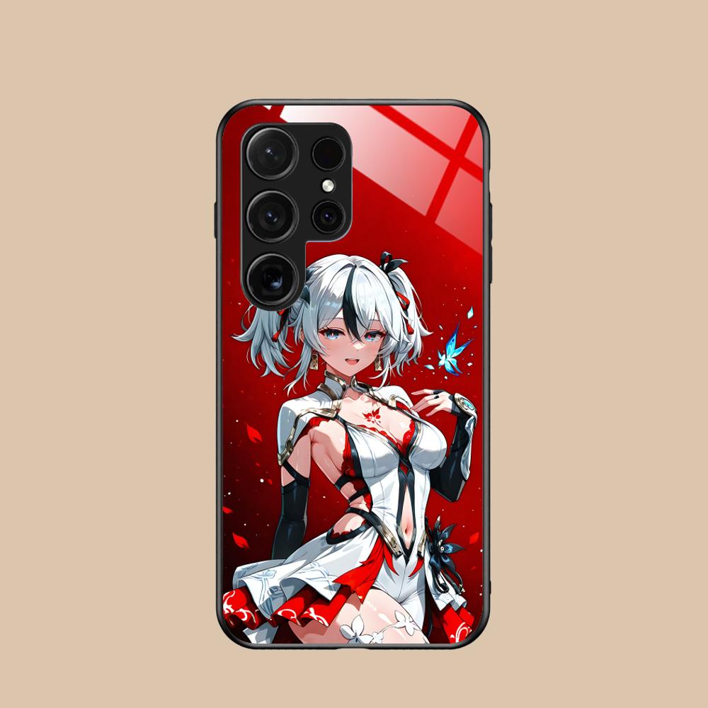 

Wuthering Waves Camellya Phone Case for Samsung Galaxy S25 S24 S23 S22 S21 S20 Note20 Plus FE Ultra Glass Colorful Cover Cover Galaxy Note20 Ultra