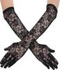 Elastic , Sexy , Sun ,protective , Bridal Wedding Floral Dress , Long Lace Gloves
