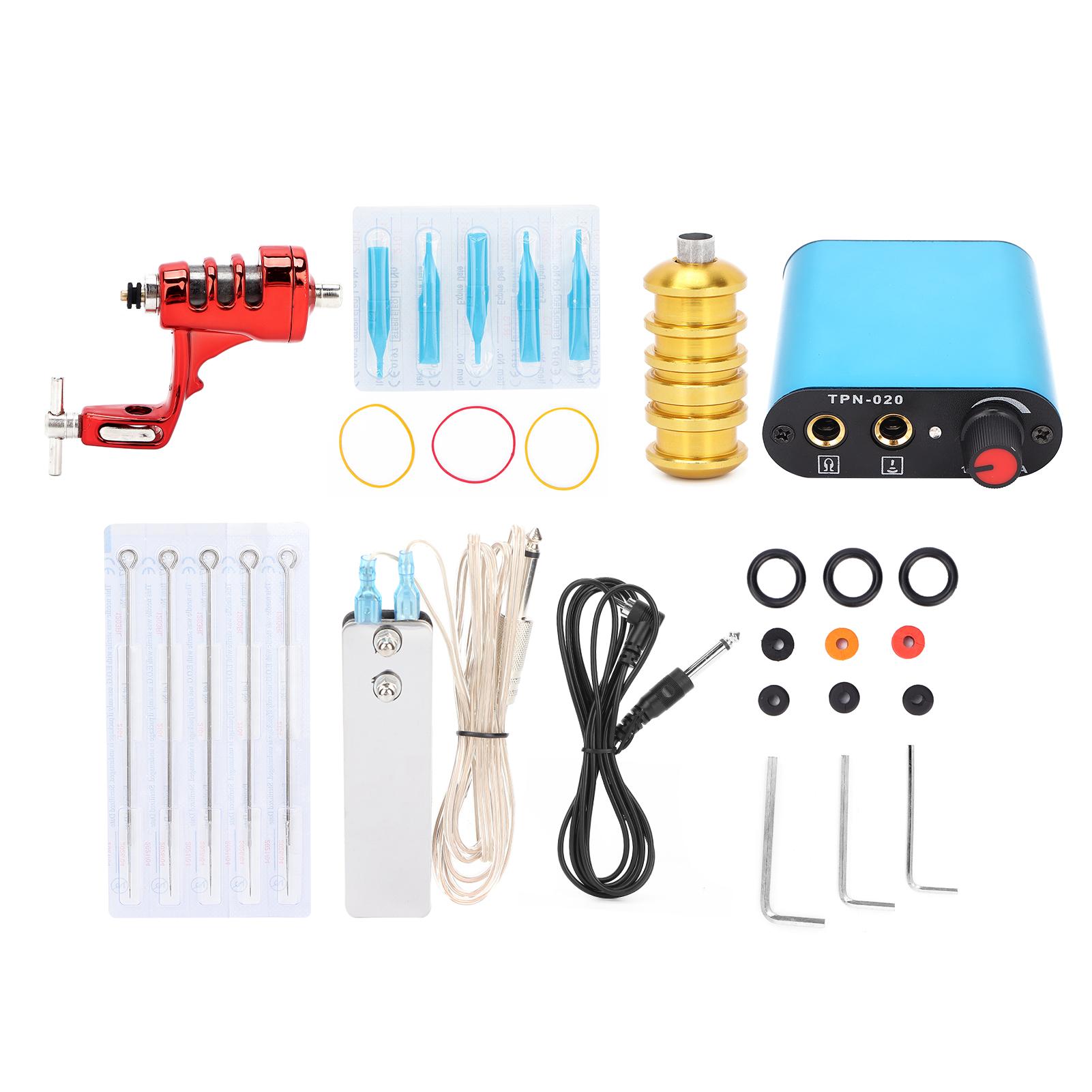 

Набор для татуировки Professional Coil Tatoo Machine Liner Shader Needle Kit Supply Tool Set EU Plug EU Plug