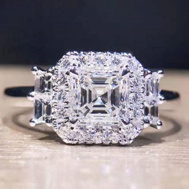 Gorgeous Cubic Zirconia Women Finger Rings Evening Party Noble Lady's Accessories Fancy Birthday Gift Female Fashion Ring