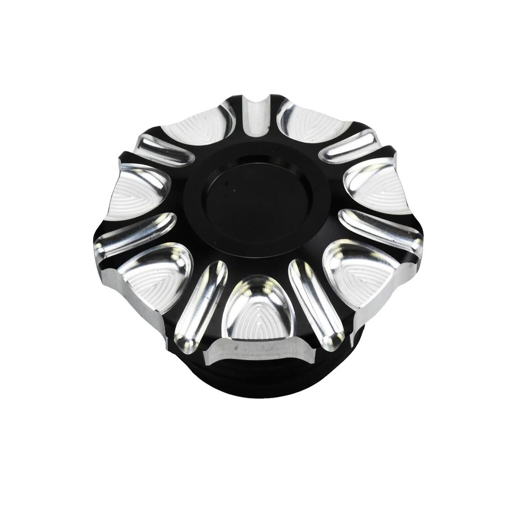 Motorcycle Vented Gas Cap Fuel Tank Right-hand Thread Crown Style Oil Cap Fuel Gas Tank For Harley Sportster Dyna Touring Softai
