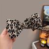 1pc Vintage Leopard Print Bow Premium Hair Grab Hair Accessory Is Suitable for Women To Wear