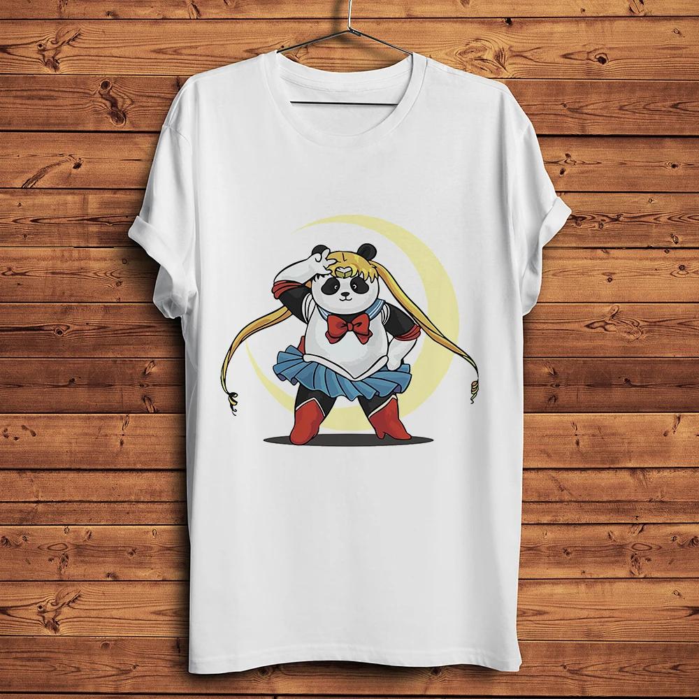 

Kawaii Stout Sailor Panda Funny Anime TshirtShort Sleeve Casual White TShirt UnisexUnisex Streetwear Humorous TeeBreathable S