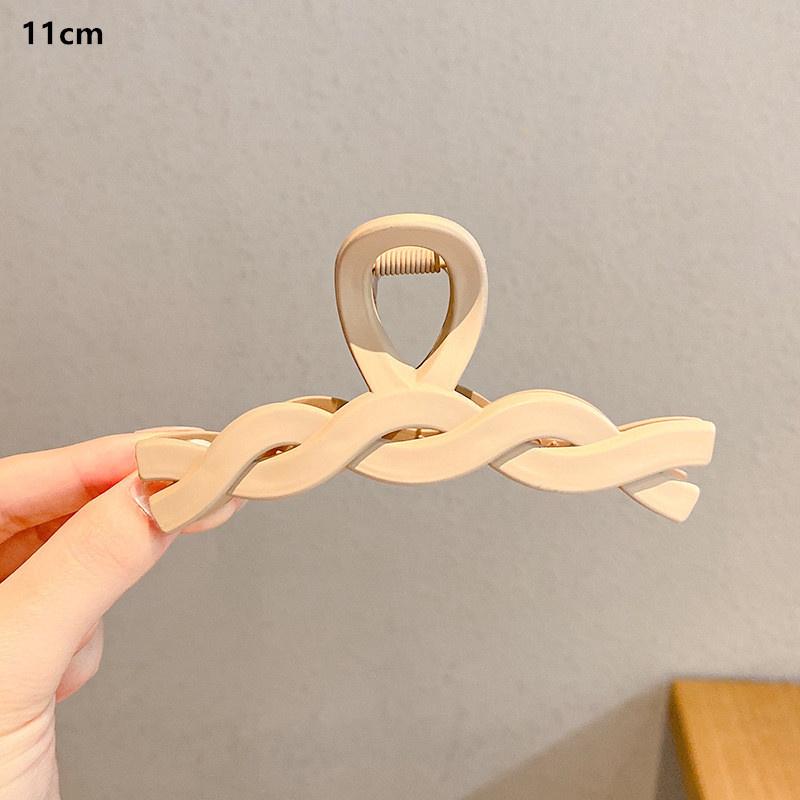 2pcs 10cm Women Thick Ponytail Hair Claws Large Geometric Square Claw Minimalist Lady Hair Claw Girls Hair Accessories