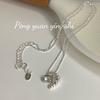 Women's Minimalist Croissant Clavicle Necklace - S925 Sterling Silver, Korean Style