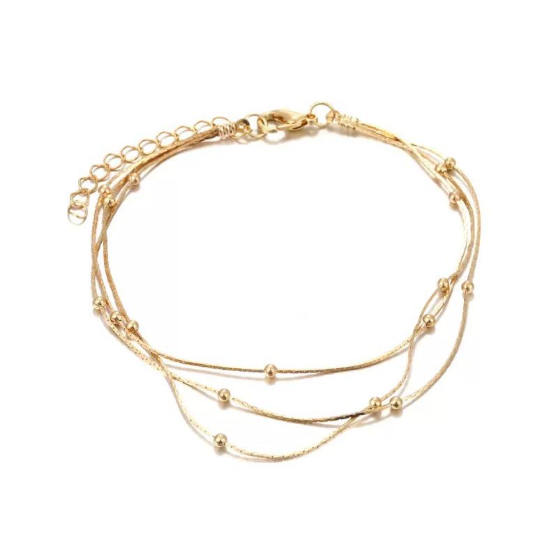 European & American Multi-layer Chain Anklet: Personalized, Versatile Jewelry for Women - Stackable Fashion Accessory