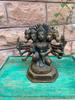 Brass Panchmukhi Hanuman Statue - 7 Inch Bajrangbali Murti